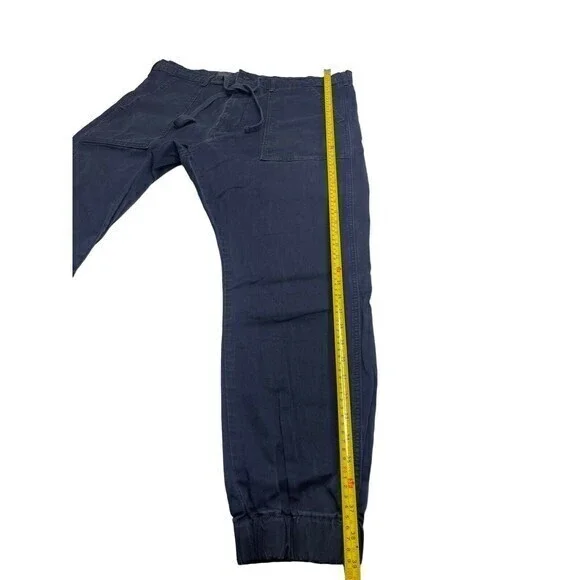 Levis Strauss Co Jogger Pants Unisex 38x27 Dark Blue Drawstring Waist Cotton - Picture 6 of 8